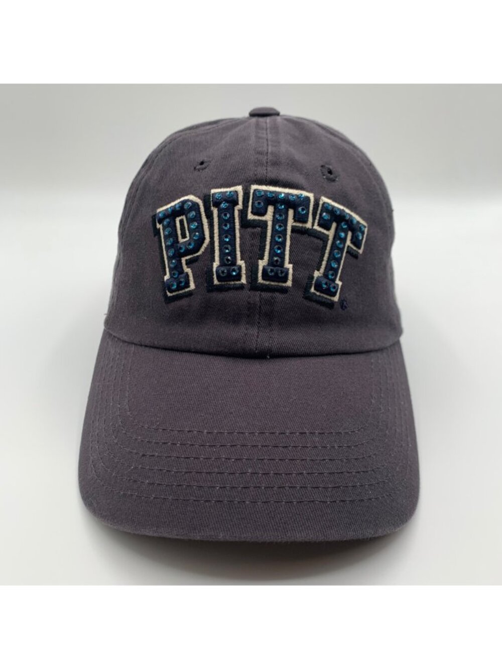 Pitt Panthers NCAA Womens Gray Top of the World Strapback Hat - Picture 2 of 5